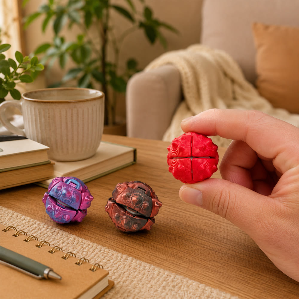 3D-Printed Textured Fidget Balls (Set of 5) — photo 1