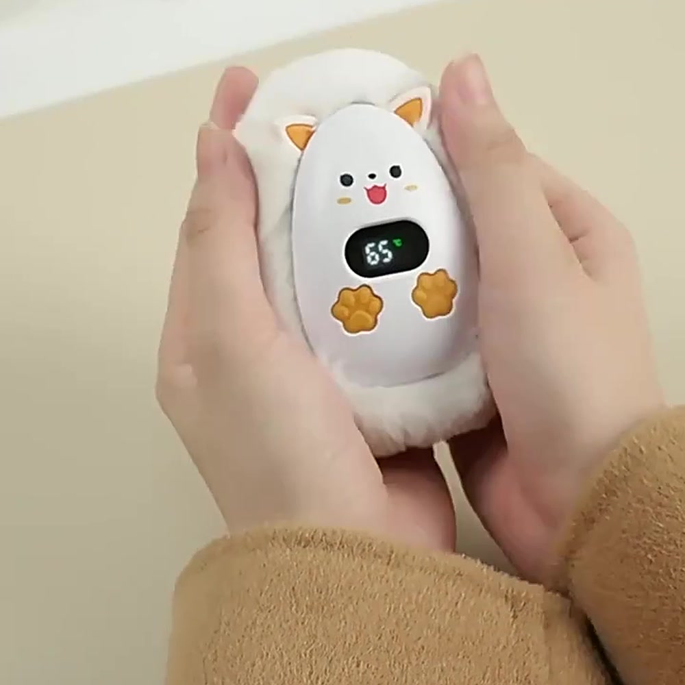 Plush Rechargeable Hand Warmer, 3 Heat Levels — photo 1