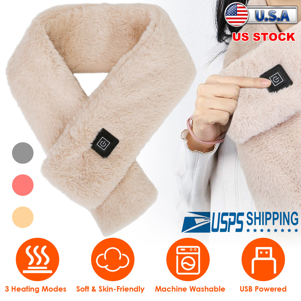 USB Heated Neck Wrap Scarf, 3 Heat Levels — photo 7
